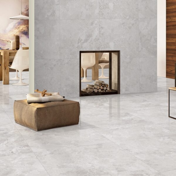INCREDIC SILVER white marble tiles 60x60cm and 60x120cm glossy finish – Porcelain tiles by Tegelplus Belgium