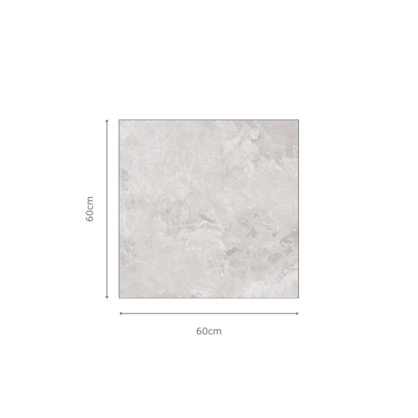 INCREDIC SILVER White Marble Tiles 60x60cm