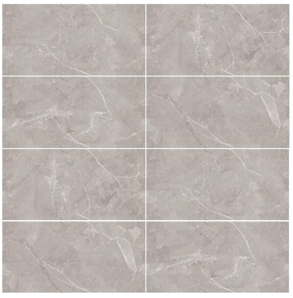 JORDAN PEARL INFINITY glanzende grijze marmerlook tegel 60x120 cm