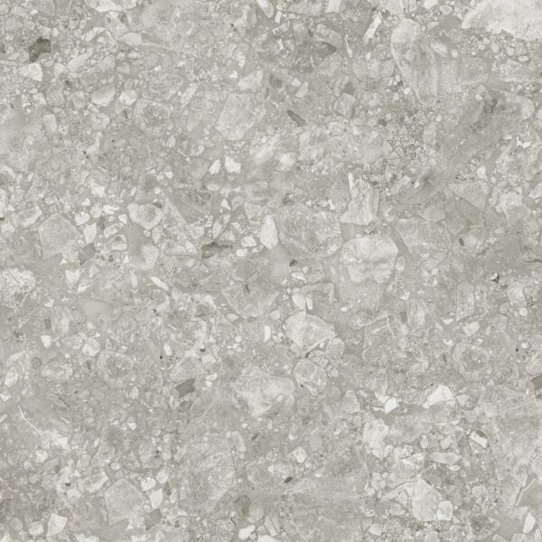 Grijze terrazzo tegel 60x60x2 cm met antislip oppervlak – porseleinen buitenvloer – Tegelplus België