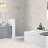 Keramische tegel LEVANTO BIANCO 80x80cm met matte afwerking en marmerlook in wit en lichtgrijs voor een verfijnde uitstraling tiles