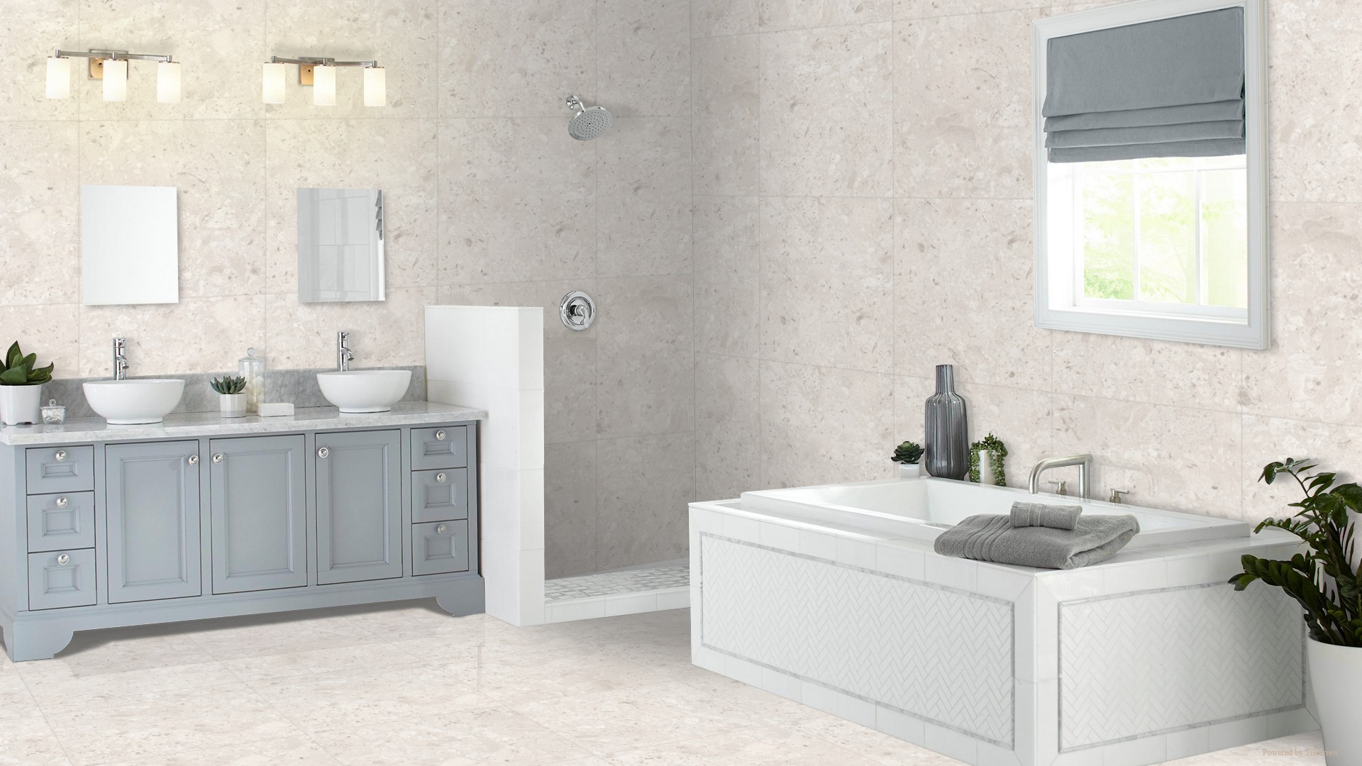 Keramische tegel LEVANTO BIANCO 80x80cm met matte afwerking en marmerlook in wit en lichtgrijs voor een verfijnde uitstraling tiles
