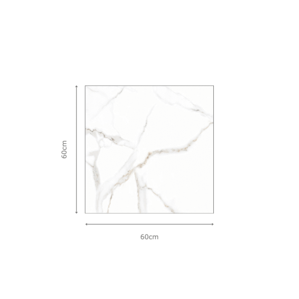 MARBLE WHITE Tiles 60x60cm
