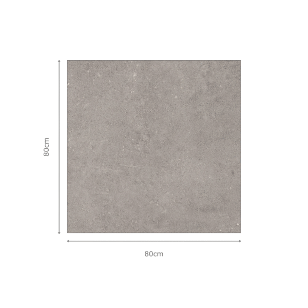MARINA SMOKE Grey Cement Tiles 80x80cm
