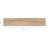 MARUTI TEAK Brown Wood Tiles 20x120cm
