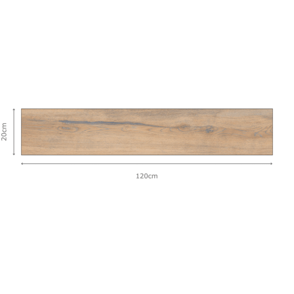 MARUTI TEAK Brown Wood Tiles 20x120cm