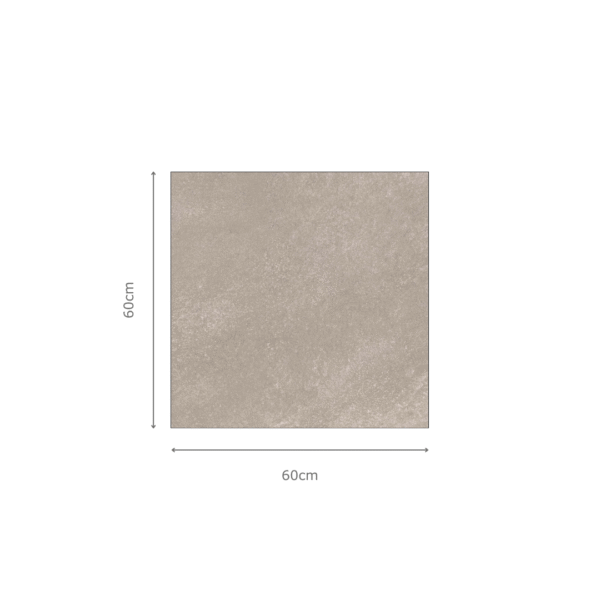 MONTANA GRIGIO grijze natuursteenlook tegel 60x60cm met granula matte afwerking – porseleinen tegel van Tegelplus voor Belgische interieurs