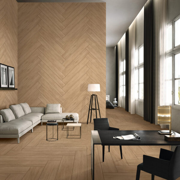 NERWOOD BROWN Wood Tiles 20x120cm