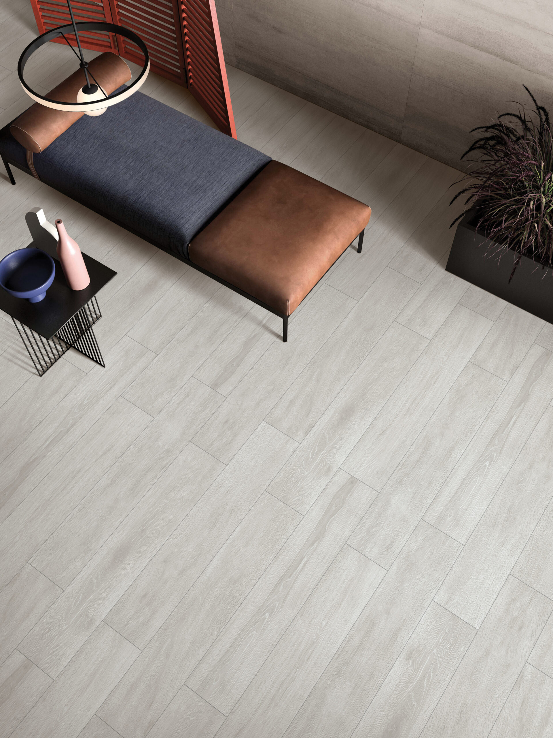 NERWOOD SILVER White Wood Tiles 20x120cm