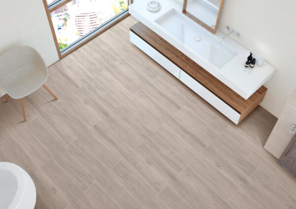 NERWOOD TEAK Brown Wood Tiles 20x120cm