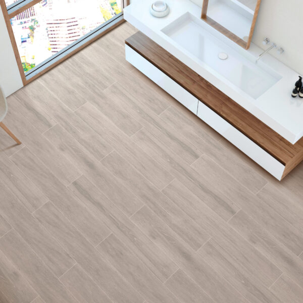NERWOOD TEAK Brown Wood Tiles 20x120cm
