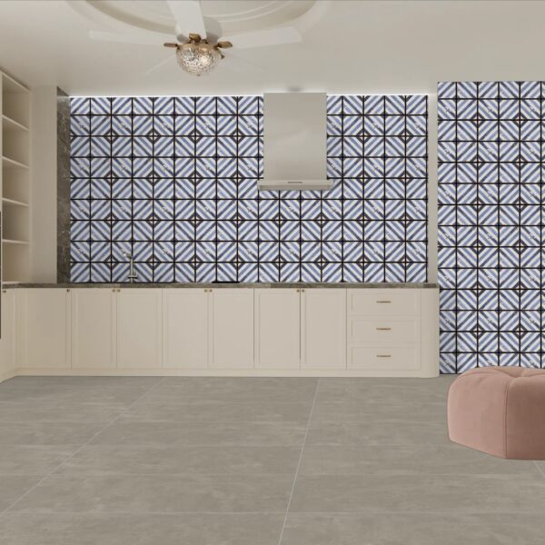 NOBLE BLUE 20x20cm tegel met diepe blauwe kleur en glanzende afwerking tiles