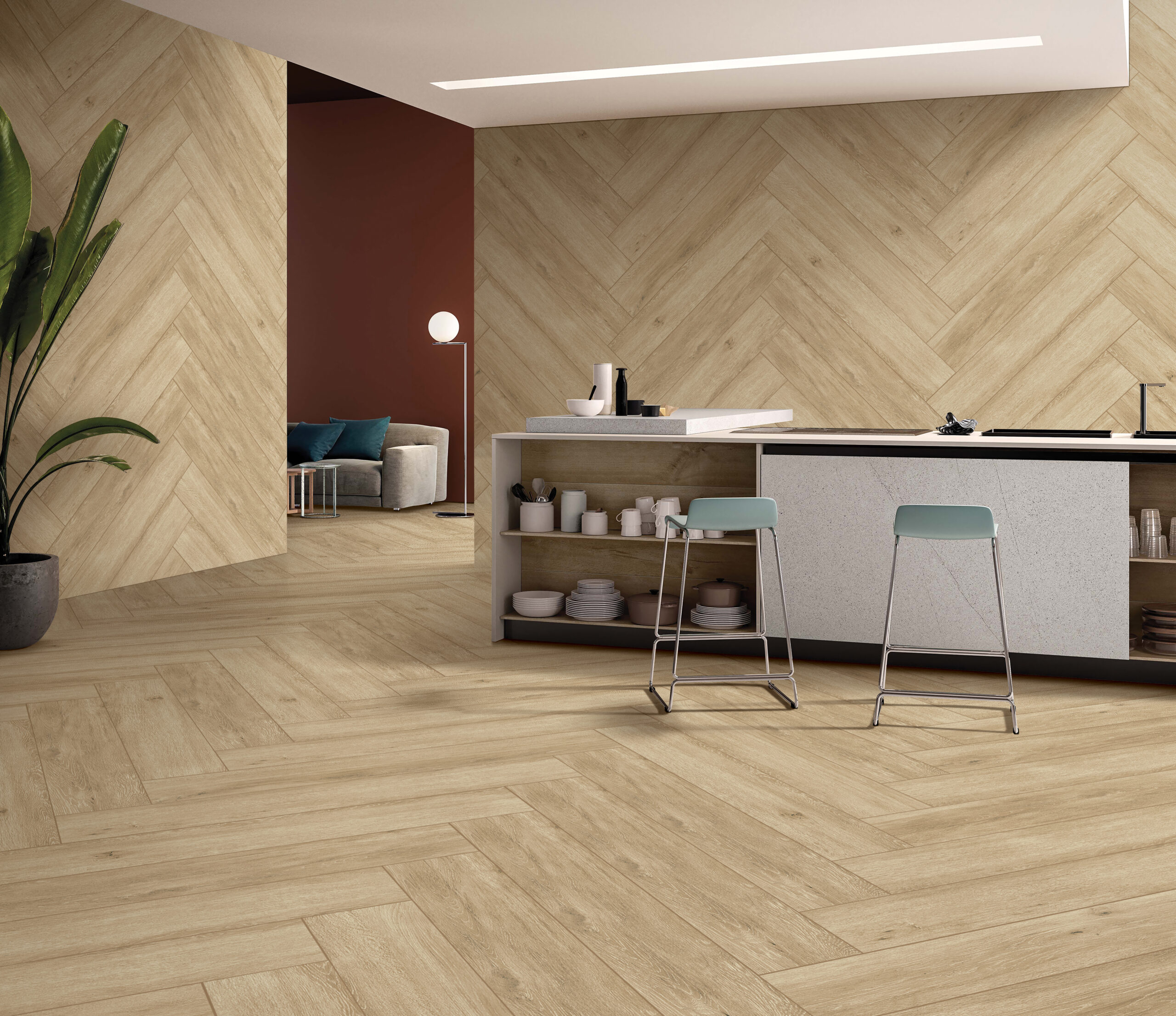 NORWAY SANDLE Brown Wood Tiles 20x120cm
