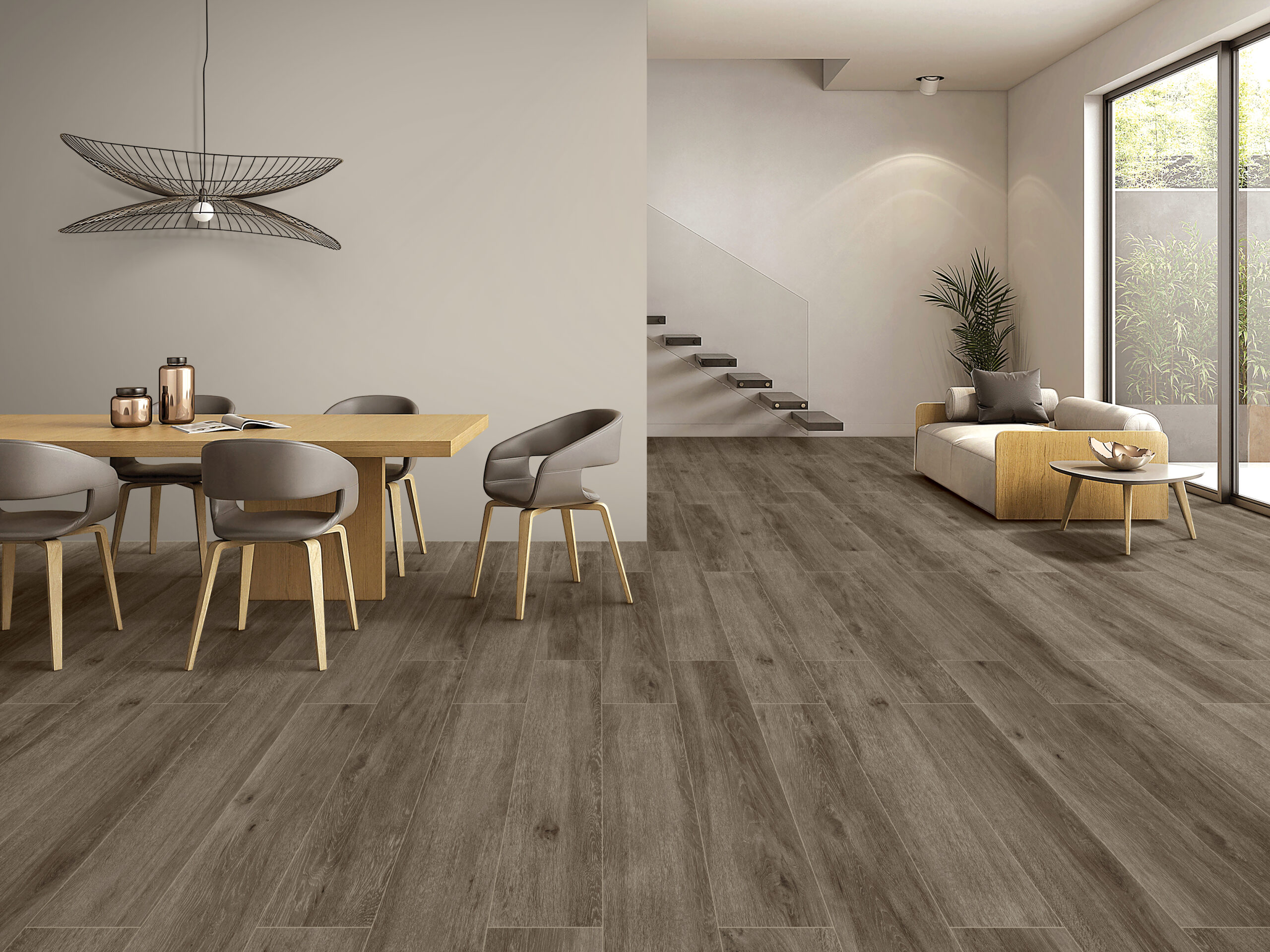 NORWAY TAUPE Brown Wood Tiles 20x120cm