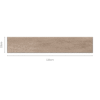 NERWOOD BROWN Wood Tiles 20x120cm