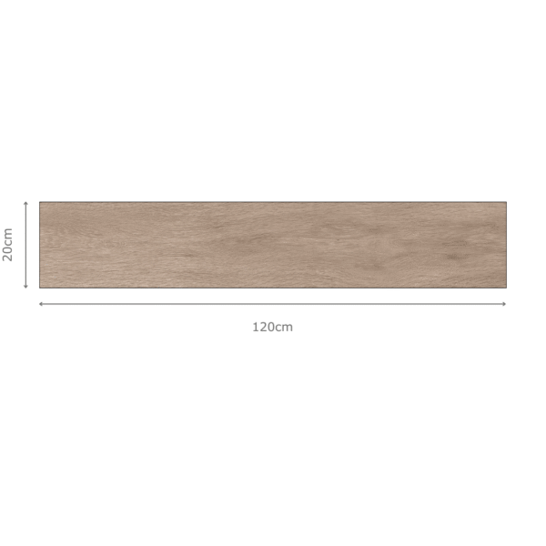 NERWOOD BROWN Wood Tiles 20x120cm