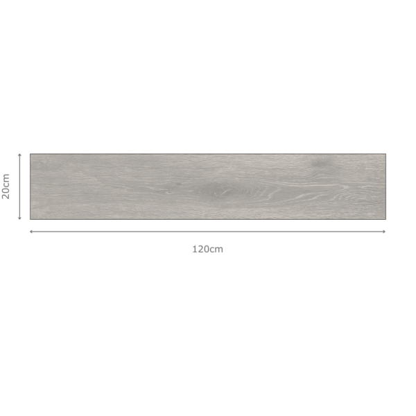 NERWOOD GRIS Grey Wood Tiles 20x120cm