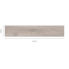 NERWOOD TEAK Brown Wood Tiles 20x120cm