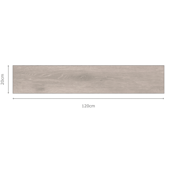 NERWOOD TEAK Brown Wood Tiles 20x120cm
