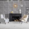 ORACLE GREY T 20x20cm matte tegel met klassiek patroon in grijstinten tiles