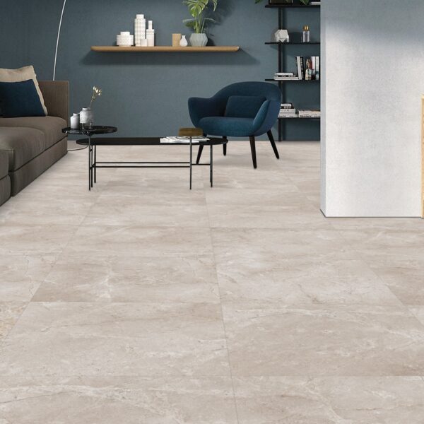 Keramische tegel OCEAN GREY 60x60cm met glanzende afwerking in diepe grijstint tiles