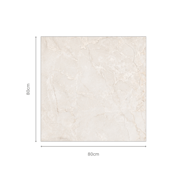 OCEAN WHITE - 80x80cm Glossy Tiles