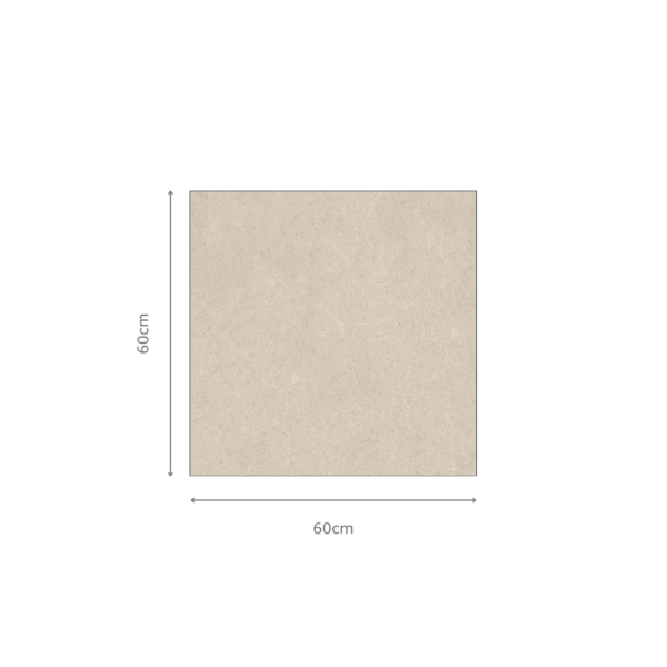 PATERNA PERLA beige natuursteenlook tegel 60x60cm met granula matte afwerking – porseleinen tegel van Tegelplus voor Belgische vloeren en wanden