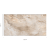 PERSIAN ONYX NATURAL beige marmerlook tegel 60x120cm met glanzende afwerking – porseleinen tegel van Tegelplus voor warme Belgische interieurs