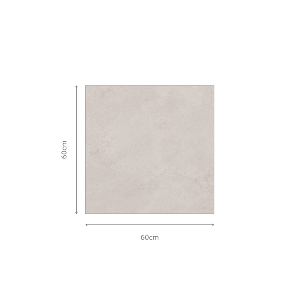 PETRA BIANCO beige natuursteenlook tegel 60x60cm met antislip oppervlak – porseleinen tegel van Tegelplus voor binnen en buiten in België