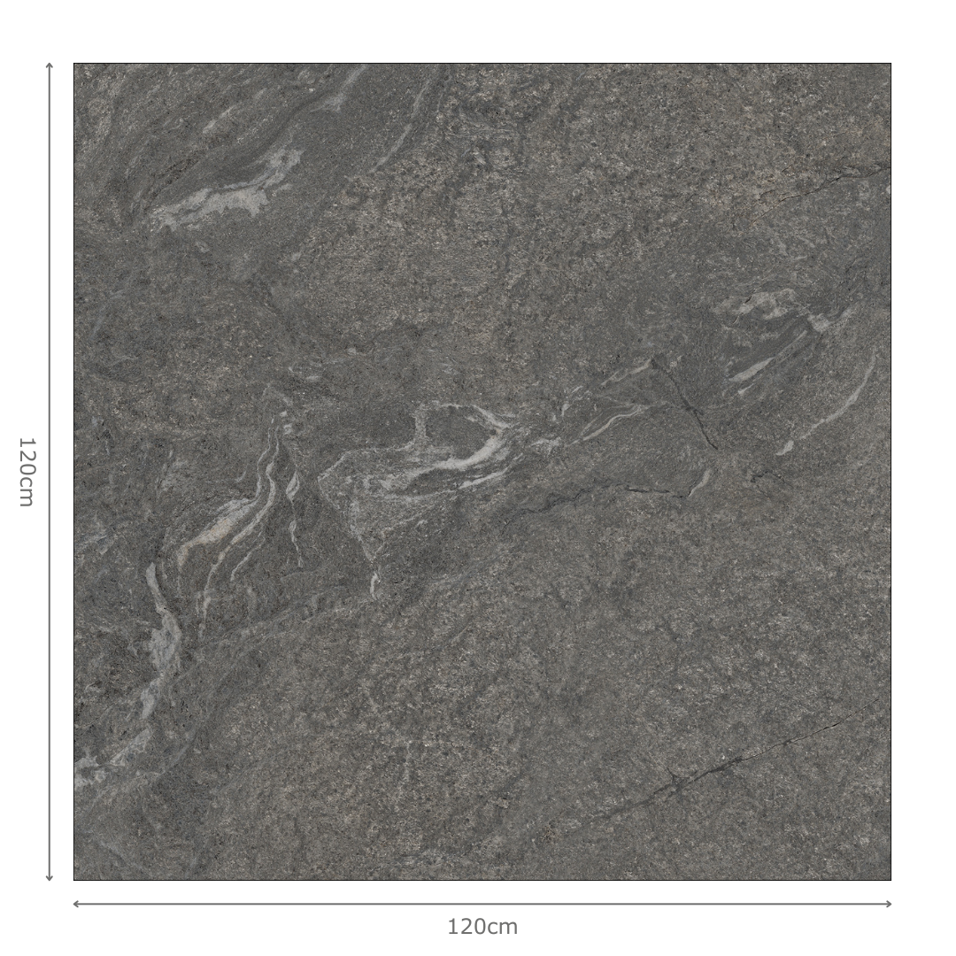 PIETRA DI VALS SCURO Grey Stone Tiles 120x120cm