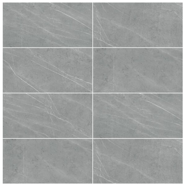 PIETRA GREY marmerlook tegel 60x120cm met glanzende afwerking – porseleinen tegel van Tegelplus voor luxe Belgische interieurs