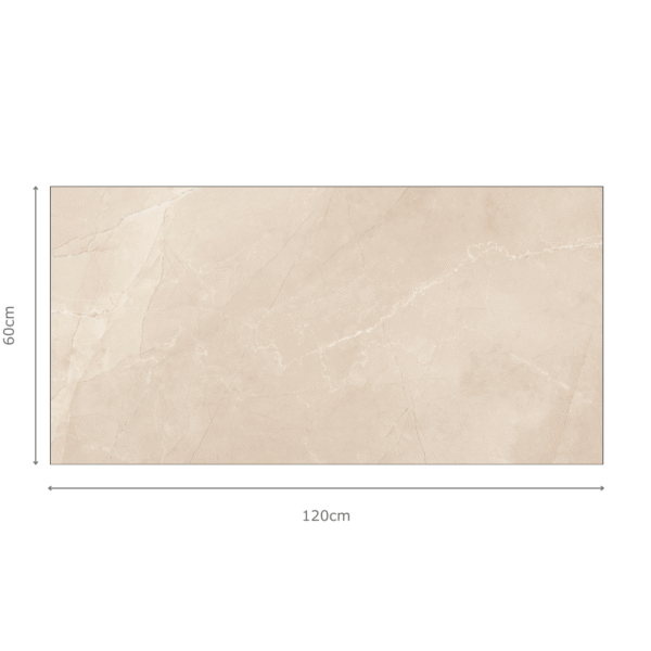 PULPIS CLASSIC CREMA marmerlook tegel 60x120cm in crèmekleur met carving afwerking – luxe porseleinen tegel van Tegelplus voor Belgische interieur