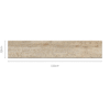 PURE WOOD BEIGE Wood Tiles 20x120cm