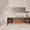 RIVERSIDE CREMA marmerlook tegel 60x60cm & 80x80cm met getextureerde matte afwerking – porseleinen tegel van Tegelplus