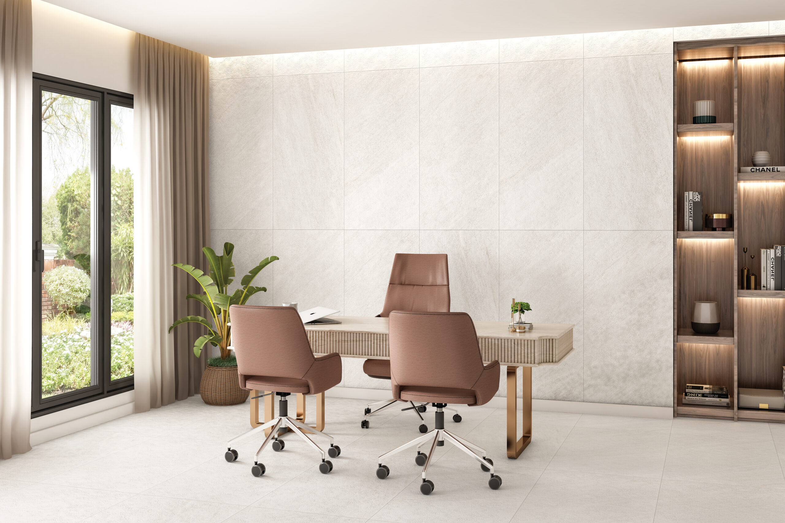 ROCKSTONE WHITE Stone Tiles 60x120cm