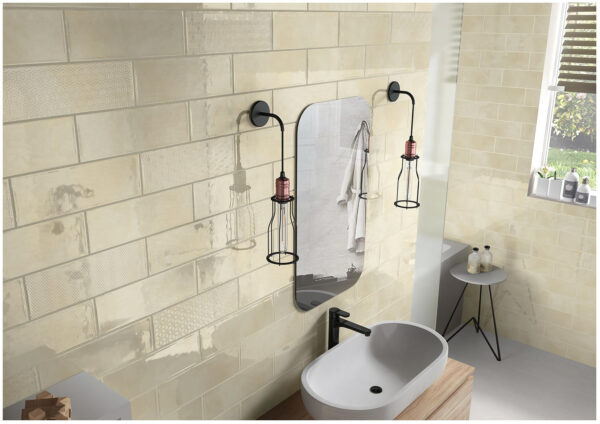 ROME BEIGE GEO 10x30cm tegel met beige kleur en geometrisch patroon tiles