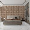 ROSE GOLD MATT 10x30cm wandtegel met matte roségouden kleur en subtiele textuur tiles