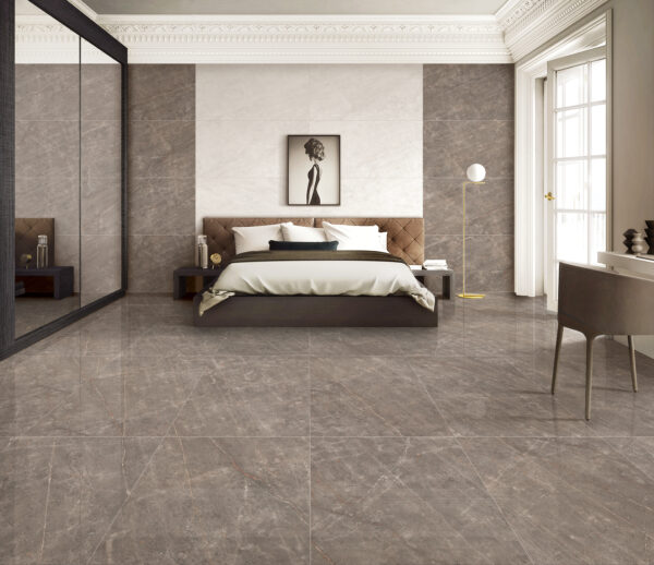 REE NATURAL 60x120cm glanzende tegel met natuurlijke beige tint en glad oppervlak tiles