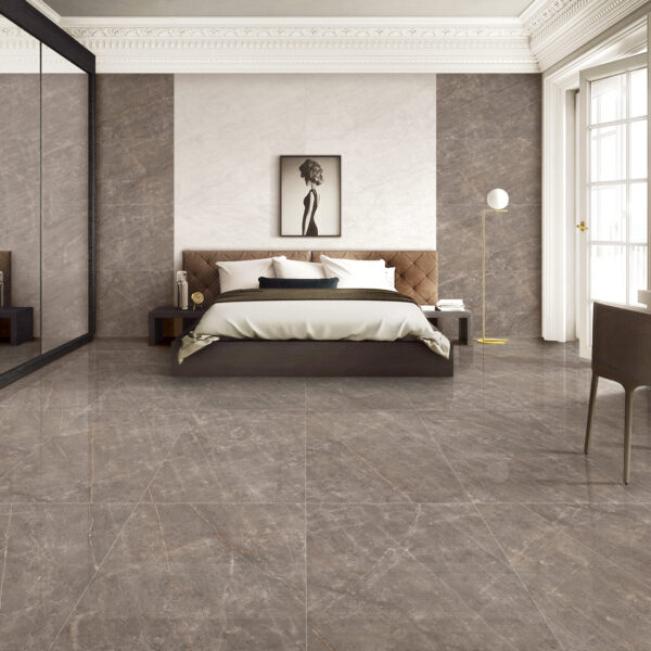 REE NATURAL 60x120cm glanzende tegel met natuurlijke beige tint en glad oppervlak tiles