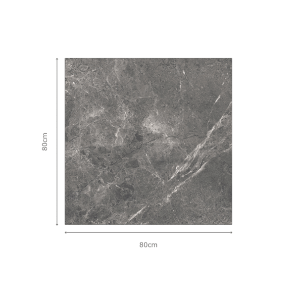 RIVERSIDE NERO zwarte marmerlook tegel 80x80cm met getextureerde matte afwerking – porseleinen tegel van Tegelplus voor Belgische interieurs