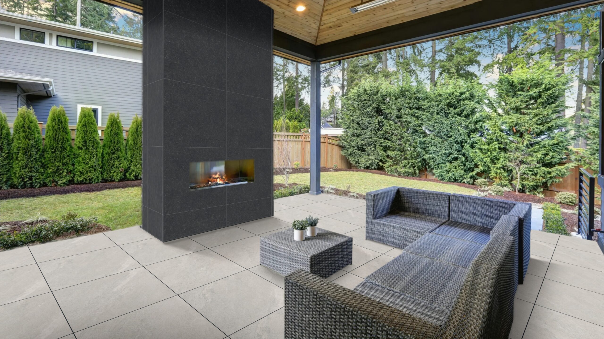 Crèmekleurige 60x60 cm porseleinen tegel met antislip oppervlak – natuursteenlook voor Belgische terrassen en tuinen via Tegelplus