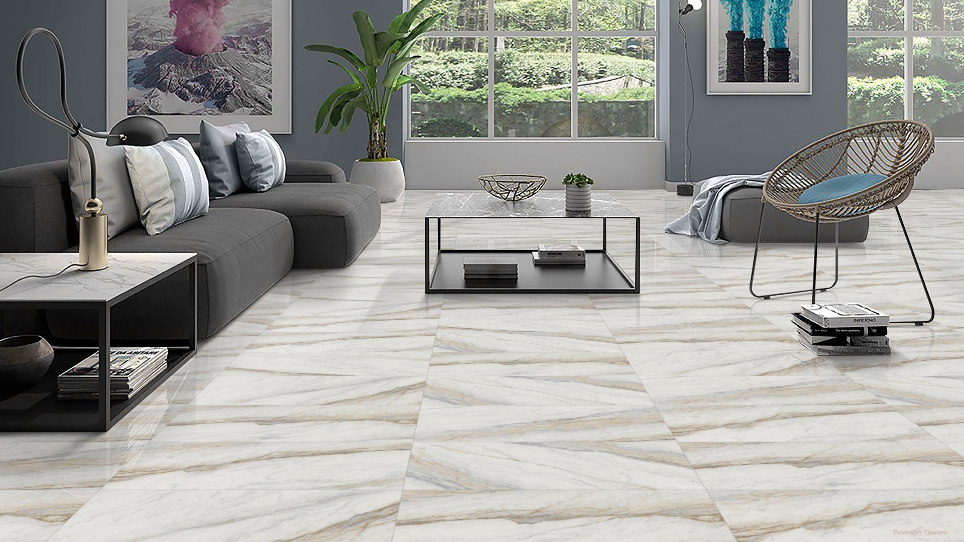 RODUM CREMA marmerlook tegel 60x120cm met glanzende afwerking – porseleinen tegel van Tegelplus voor elegante Belgische interieurs