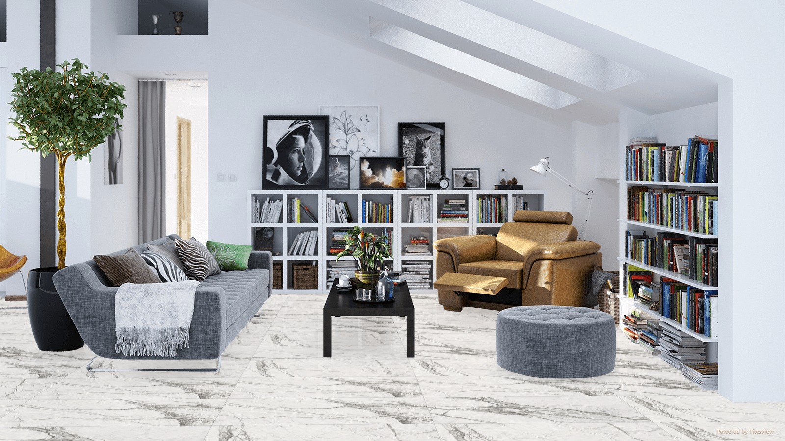 ROYAL BRUSSELS BIANCO White Marble Tiles 60x120cm