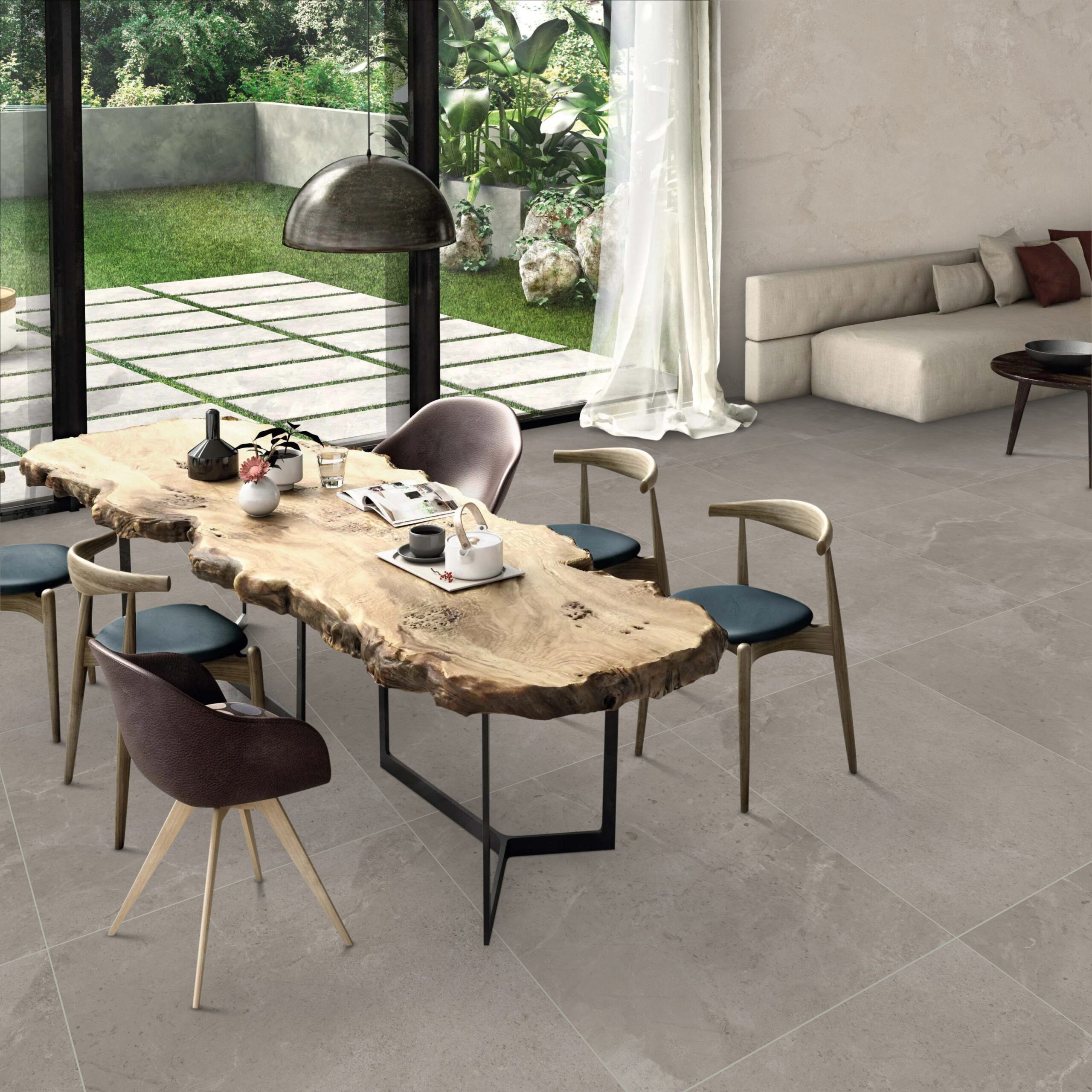SANDERS GREY Stone Tiles 80x80cm
