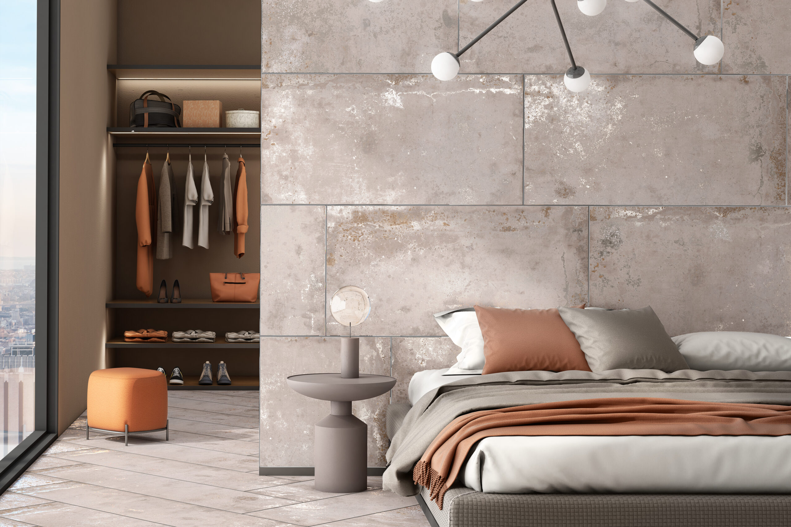 SOIL BEIGE beige metallic tegel 60x120 cm – porseleinen tegel met warme beige metallic afwerking van Tegelplus voor stijlvolle Belgische interieurs