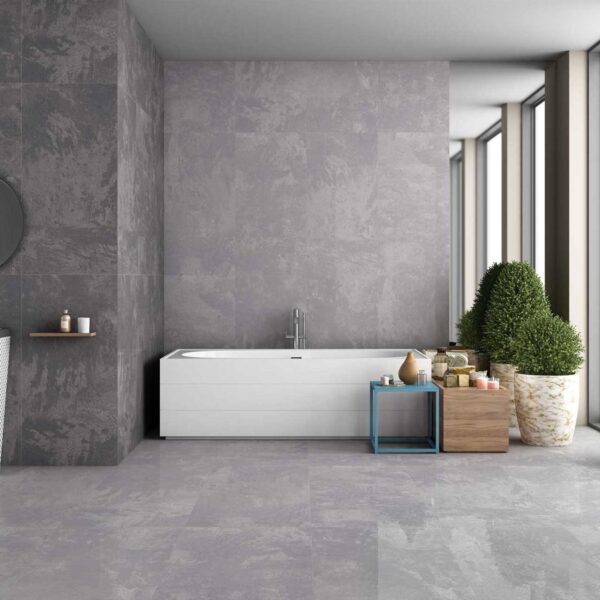 Keramische tegel STONELLA NERO 60x60cm in diep zwarte kleur met matte afwerking tiles