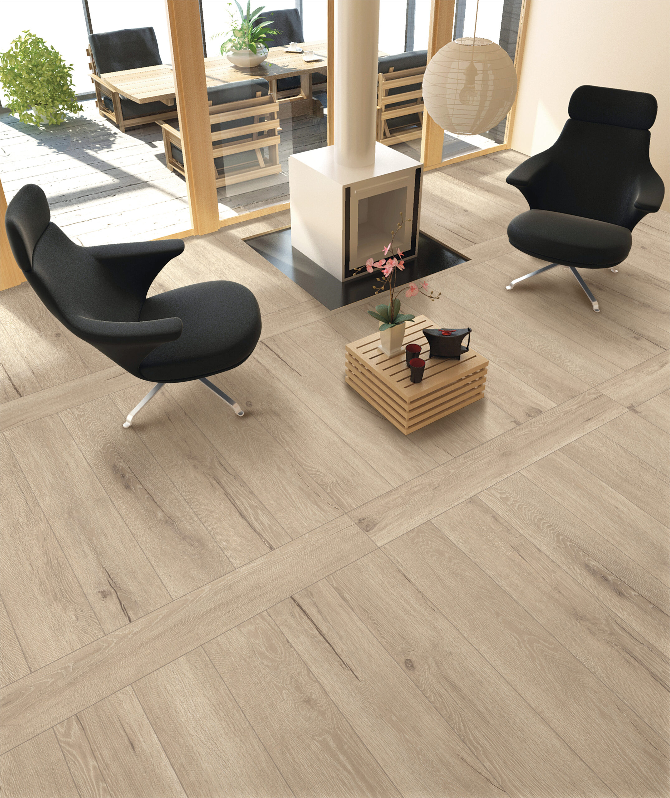 SWEDEN HONEY Brown Wood Tiles