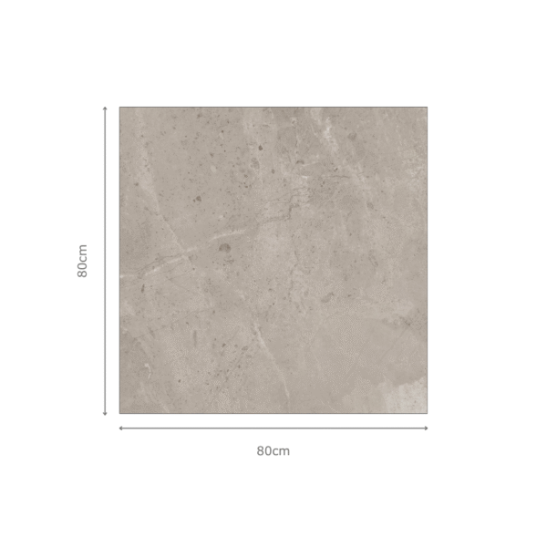 SANDERS GREY steenlook tegel 80x80cm met matte textuur – porseleinen tegel van Tegelplus voor moderne Belgische interieurs