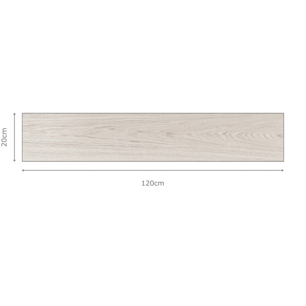 Savanah White Wood Tiles 20x120cm