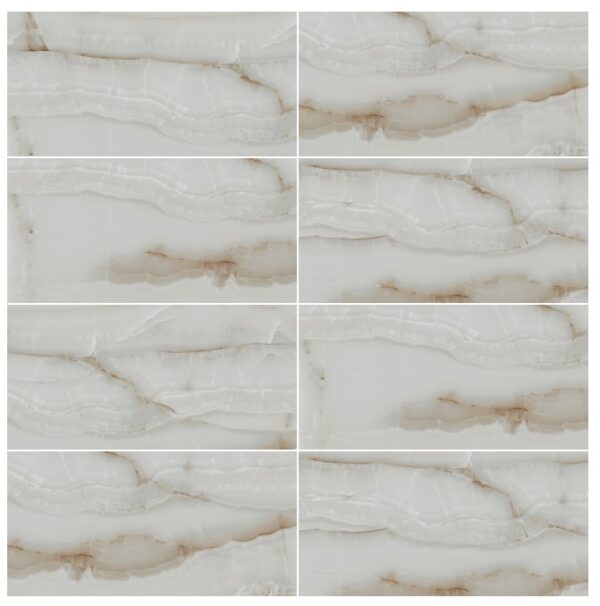SERENE ONYX BIANCO beige onyxlook tegel 60x120cm met glanzende afwerking – porseleinen tegel van Tegelplus voor elegante Belgische interieurs